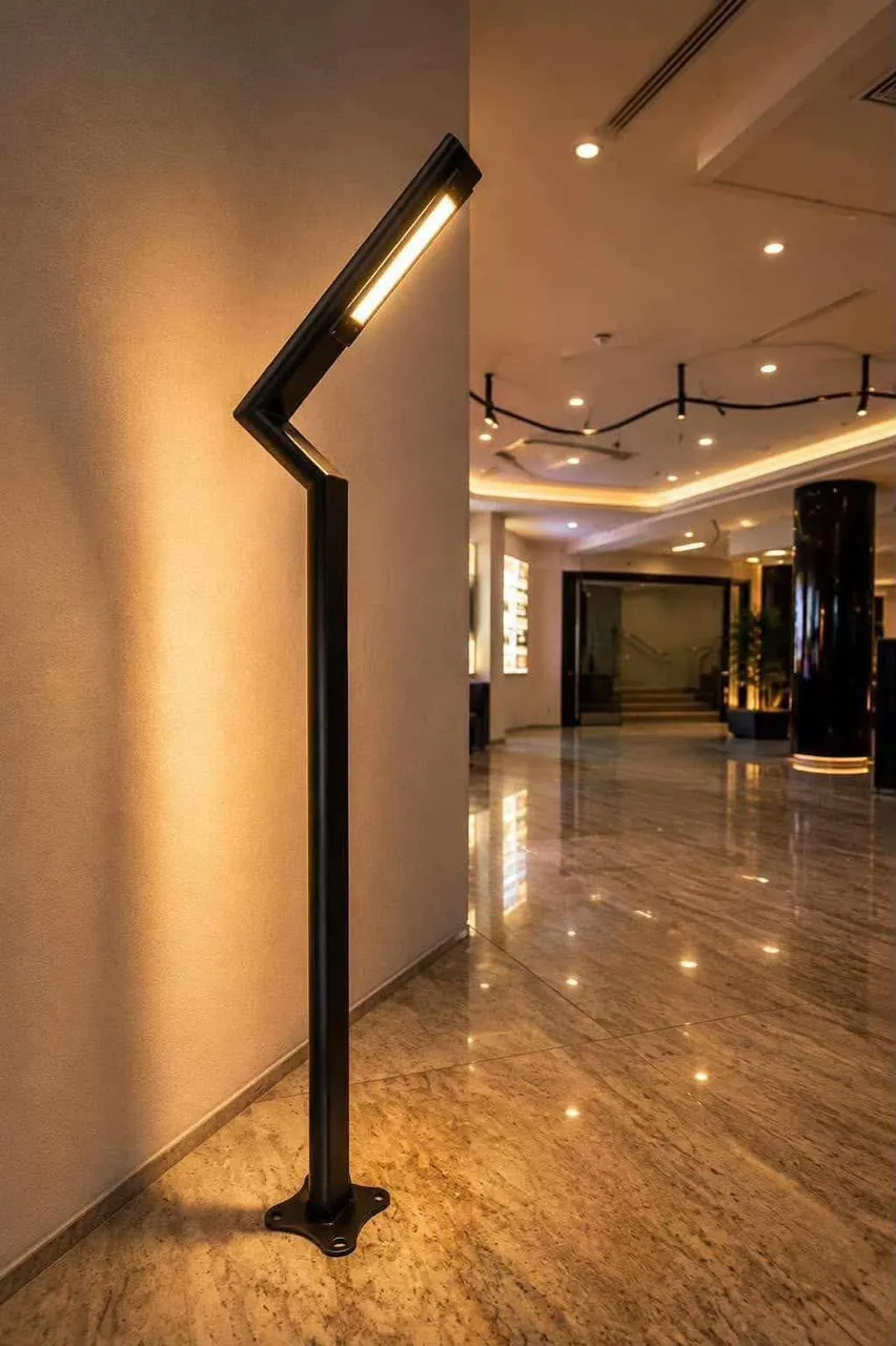 Post Light in a hotel lobby