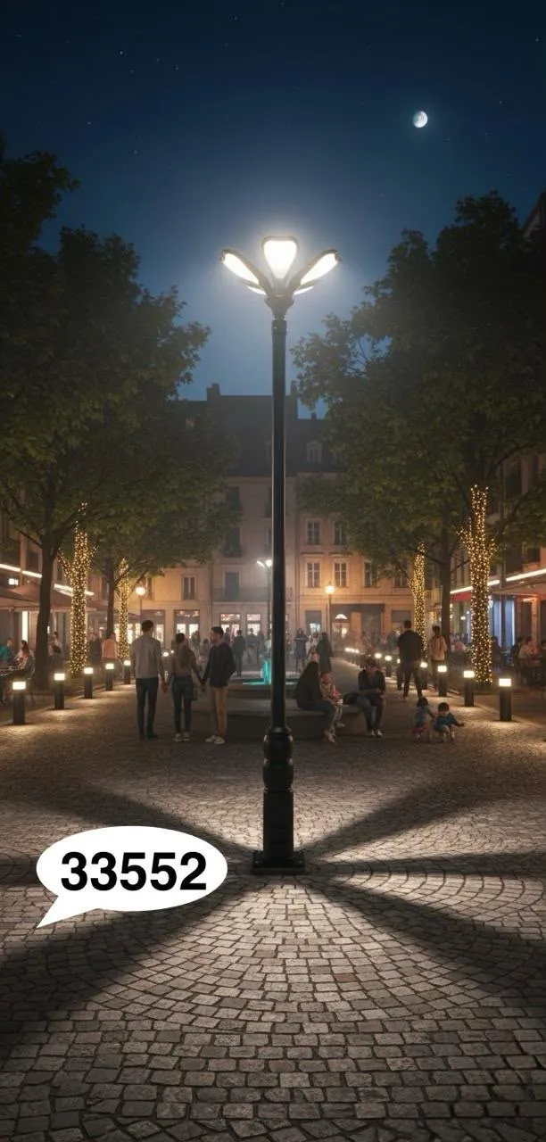 Park Light 33552 in a city plaza