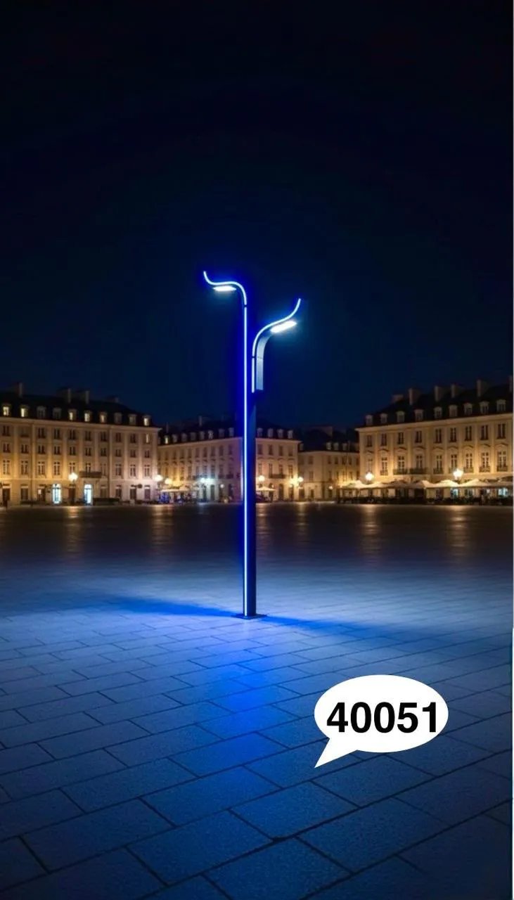 Street Light 40051 in a city plaza